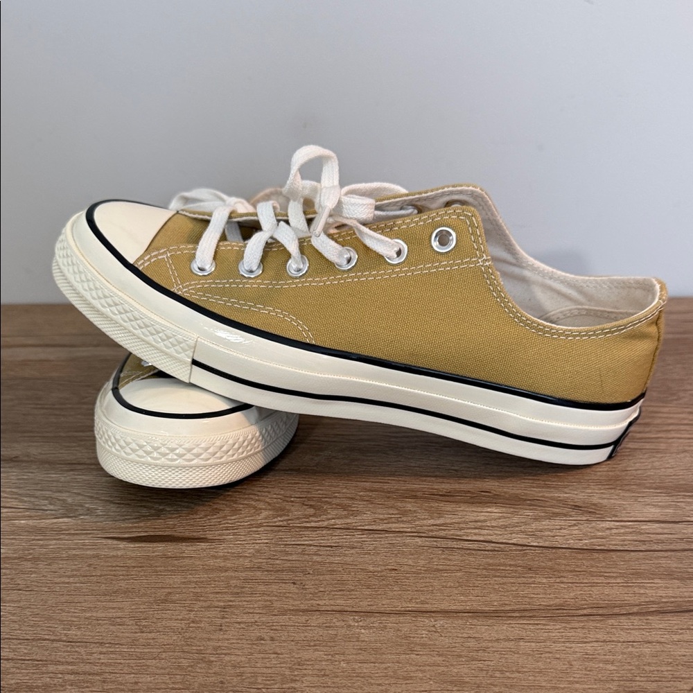 Converse All Star Chic Taylor Ochre Canvas Sneakers, NWOT